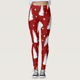 Grappige rode kerst leggings