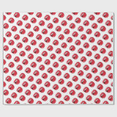 Grappige rode lippen  cadeaupapier (Vlak)