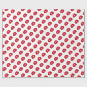 Grappige Rode Lippen  Cadeaupapier (Vlak)