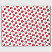 Grappige Rode Lippen  Cadeaupapier (Vlak)