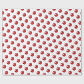 Grappige rode lippen cadeaupapier (Vlak)