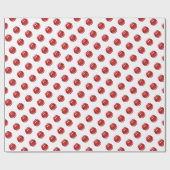 Grappige rode lippen cadeaupapier (Vlak)