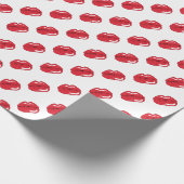 Grappige Rode Lippen Cadeaupapier (Hoek)