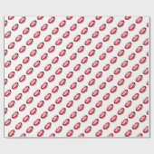 Grappige Rode Lippen  Cadeaupapier (Vlak)