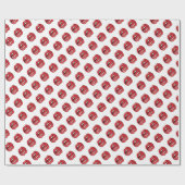 Grappige Rode Lippen  Cadeaupapier (Vlak)