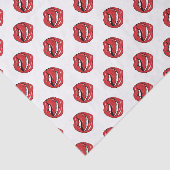 Grappige Rode Lippen Tissuepapier (Detail)