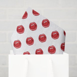 Grappige rode lippen tissuepapier