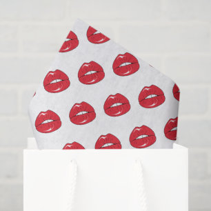 Grappige Rode Lippen Tissuepapier