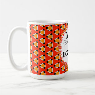 Grappige rode oranje zwarte kattenliefhebber koffiemok