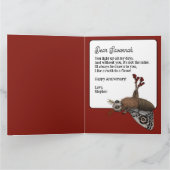 Grappige rode romantische mot naar een vlam Jubile Kaart (Binnen)