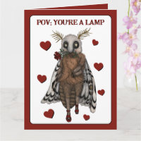 Grappige rode romantische mot naar een vlam Jubile