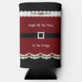 Grappige rode Santa Suit Jingle helemaal Koelbox Seltzer Blikjeskoeler (Voorkant)