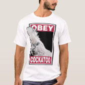 Grappige Rode Vented Cockatoo - Vogelkunst T-shirt (Voorkant)