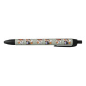 Grappige rode vos bruid en bruidegom bruiloft zwarte inkt pen (Bodem)