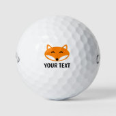 Grappige rode vos logo aangepaste golfbal cadeau s golfballen (Voorkant)