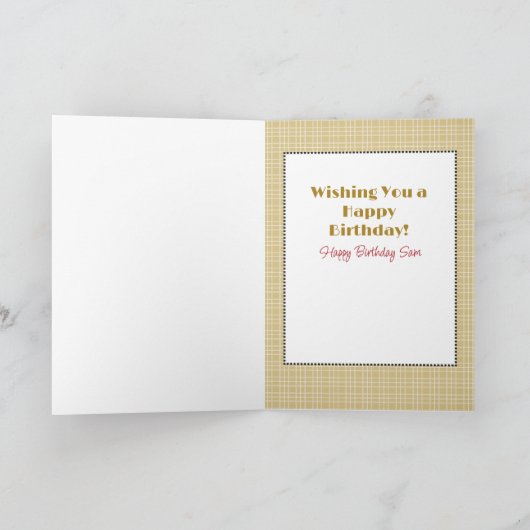 Grappige rode wijn Toast Mannelijke Cartoon Happy  Kaart (Binnen)