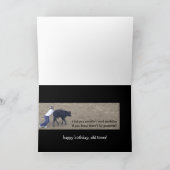 Grappige Rodeo verjaardag voor Old Timer (cadeaus! Bedankkaart (Binnen)