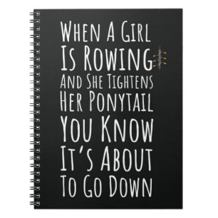 Grappige roeicadeaus voor haar bemanning Teen Girl Notitieboek