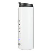 Grappige roeicoach in de sport thermosbeker (Geroteerd rechts)