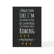 Grappige Roeier Kaarten Roeien Bemanning Sport Vro