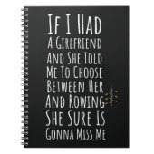 Grappige roeigeschenken voor mannen Roeier Crew Sp Notitieboek (Voorkant)