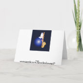 Grappige roeikaart Verjaardag, dikke kat en Duncan Kaart (Achterkant)