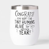 Grappige roestvrij stalen wijnbeker - Duurzaam rei (Achterkant)