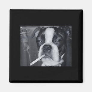 Grappige Roken Hond Meme Sigaret Gen Z Meme Hond L Magneet