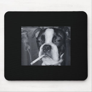 Grappige Roken Hond Meme Sigaret Gen Z Meme Hond L Muismat