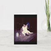 Grappige Roken Meme Sigaret Kitten Brainrot Dom Kaart (Voorkant)