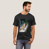 Grappige Rokerige Kater Kat Meme T-shirt (Voorkant volledig)