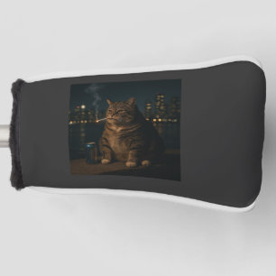 Grappige Rokkende Kat Meme Stomme Hersenrot Golfheadcover