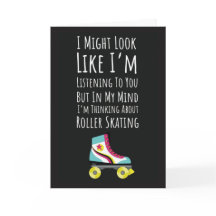 Grappige rolhockey kaarten Schaats Schaatsster Voo