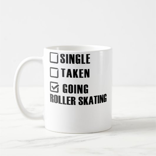 Grappige Roller Skater Koffiemok (Links)