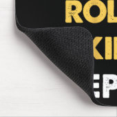 Grappige Roller-ski Kleding Eten Slapen Roller-ski Muismat (Hoek)