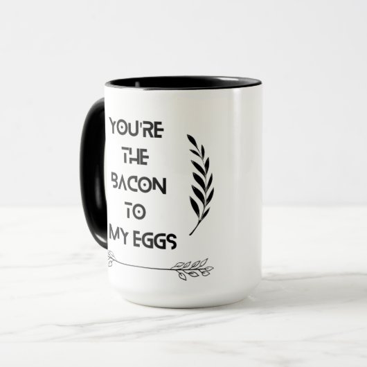 Grappige romantische koffie Mok (Voorkant links)