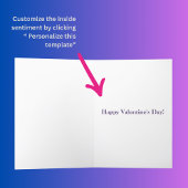 Grappige romantische op maat gemaakte Valentijnse Bedankkaart