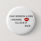 Grappige romantische quote ronde button 5,7 cm (Voorkant)