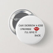Grappige romantische quote ronde button 5,7 cm (Voorkant /achterkant)