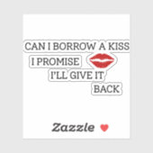 Grappige romantische quote sticker (Vel)
