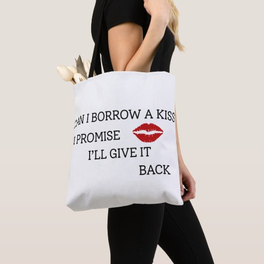 Grappige romantische quote tote bag (Dichtbij)