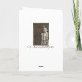 Grappige romantische vintage mugshotkaart kaart (Achterkant)