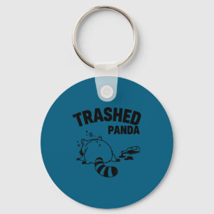 Grappige rommelige panda wasbeer krijgt grappig di sleutelhanger