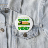 grappige ronde knop "MY WIENER" Button 7,6 Cm (In situ)