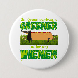 grappige ronde knop "MY WIENER" Button 7,6 Cm