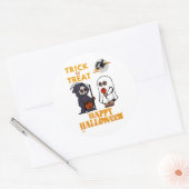 grappige ronde sticker "HALLOWEEN 1" (Envelop)