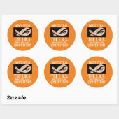 Grappige ronde sticker "NIET STELEN... 2" (Vel)