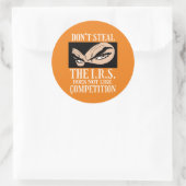 Grappige ronde sticker "NIET STELEN... 2" (Tas)