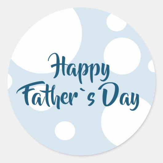 Grappige ronde Sticker voor Happy Father Day (Voorkant)