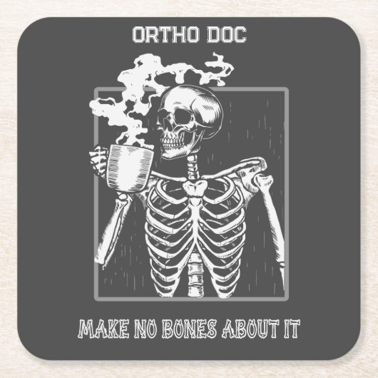 Grappige röntgenfoto  Medisch Werk Ortho Doc Kartonnen Onderzetters (Voorkant)